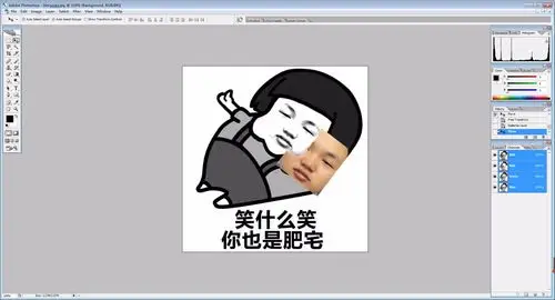 用photoshopscs2 做表情包怎么换脸啊_百度知道