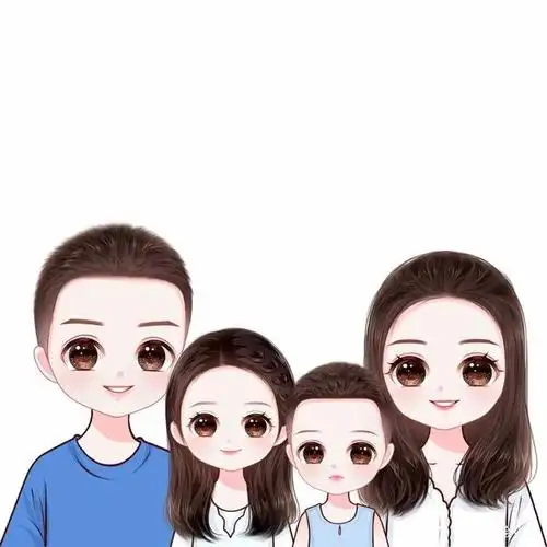 特别亲子照,一家三口,四口微信头像,温馨幸福