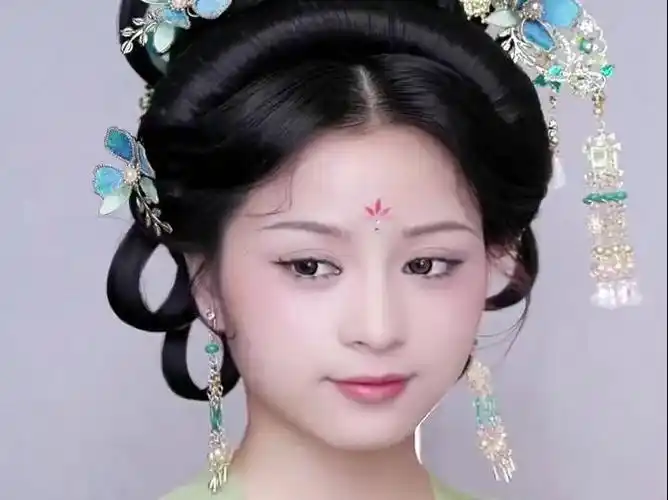 绿竹入幽径,青萝拂行衣#古装造型 #古风发型 #来个古装造型 #古装变身