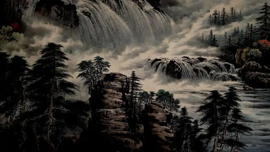 毕华5.5米巨幅山水画《江山多娇》