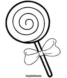 魔法蝴蝶结棒棒糖简笔画大全