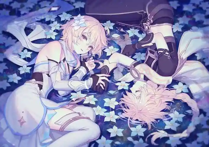 原神兄妹空荧pixiv同人插画图片