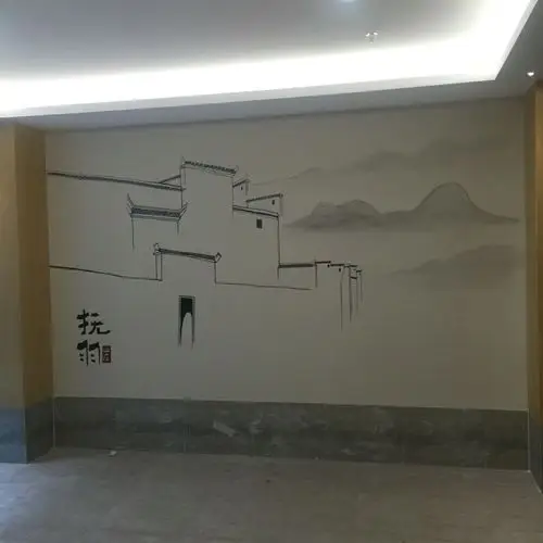 徽韵马头墙墙绘案例赏析.