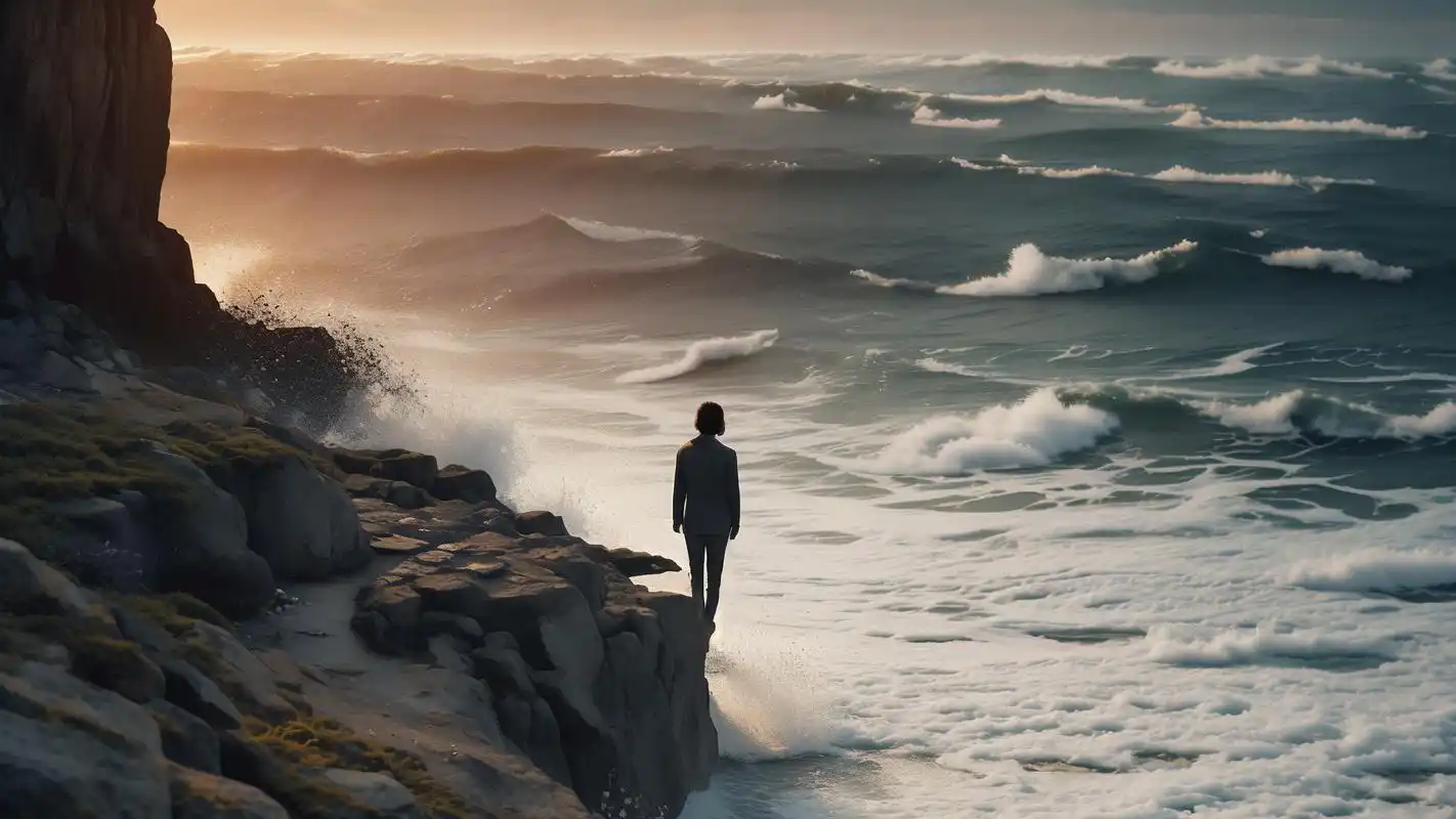 一个人看海98孤独又浪漫的高清壁纸