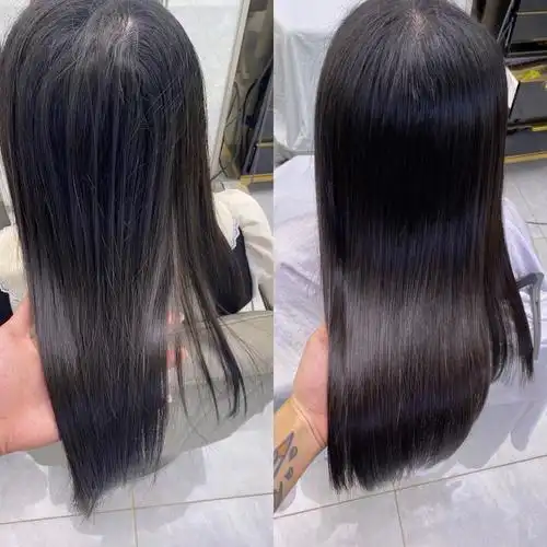 蛋白矫正 毛躁 自然卷 沙发 首选 前后对比