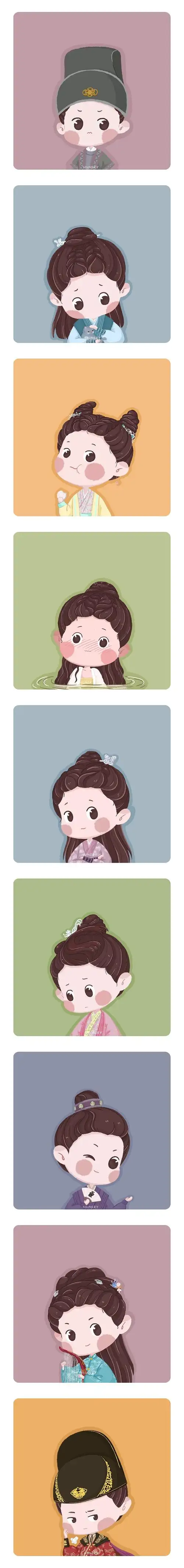 锦衣之下q版人物头像