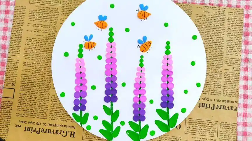 257次播放·03-30可爱的蚕宝宝#幼儿园手工 #小班美术 #春天创意画