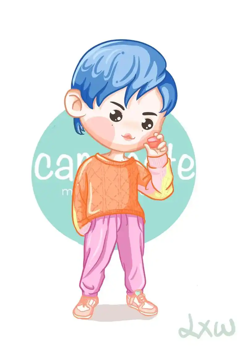 #procreate绘画 #q版人物 #日常瞎画 #插画 # - 抖音