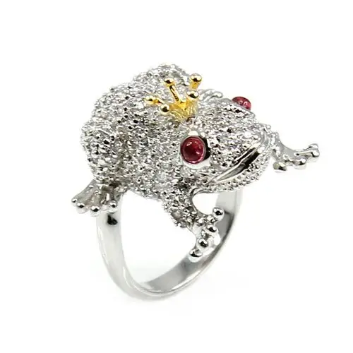 唐钰珠宝 925纯银 青蛙王子戒指