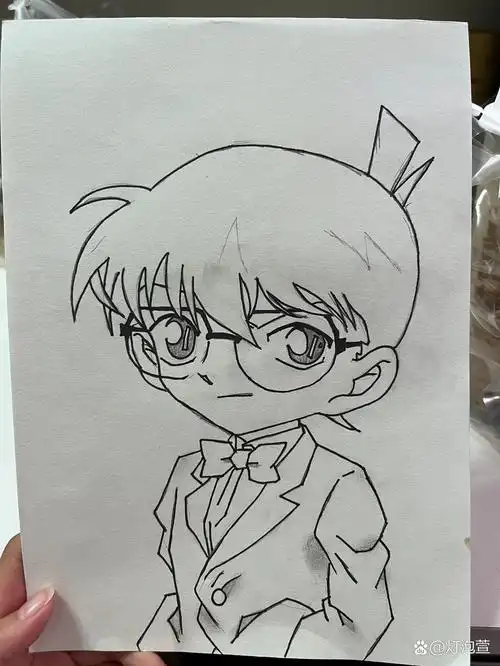 柯南简笔画