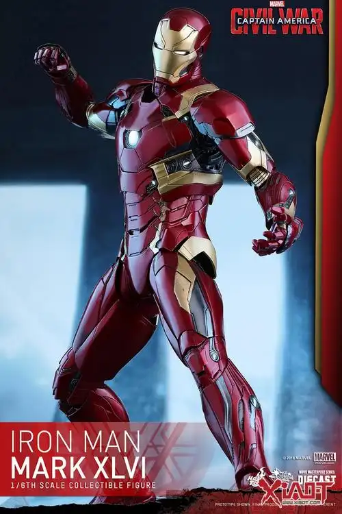 hottoys美国队长3英雄内战16合金钢铁侠马克46markxlvi