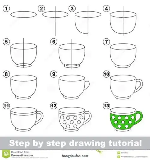 分步简笔画,卡通,可爱,小元素,幼儿简笔画,手绘小元素,简单,绘画教程