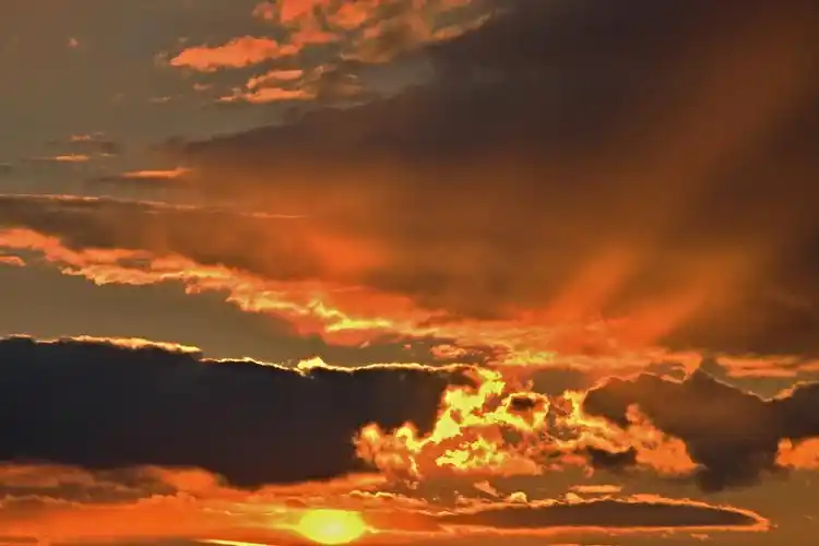 日落,傍晚的云彩,天空,自然,云彩,暮光之城,黄昏