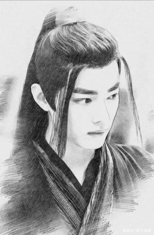 肖战《陈情令》魏无羡素描图