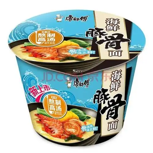 ksf康师傅 海鲜豚骨桶装泡面