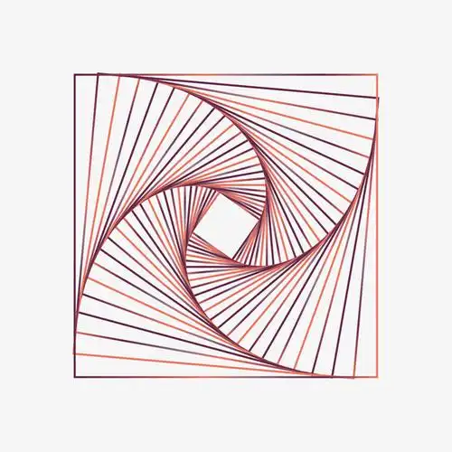 手绘几何线条形状装饰图案