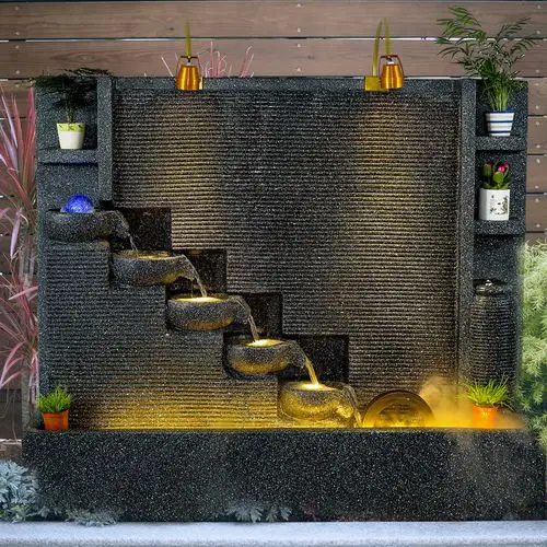 依香兰旗舰店的优惠券大全—水幕墙玄关进门影壁墙公司形象墙装饰流水