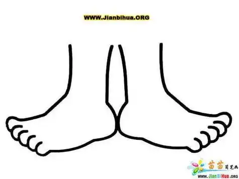 简笔画脚的简笔画画法7张第6张脚丫脚丫简笔画关于脚的简笔画图片5