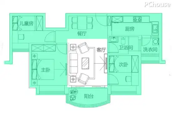 客厅设计平面图