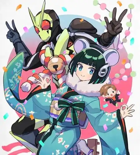 原创假面骑士01伊兹同人漫画日系和服风宛如初恋jk制服风清新可爱