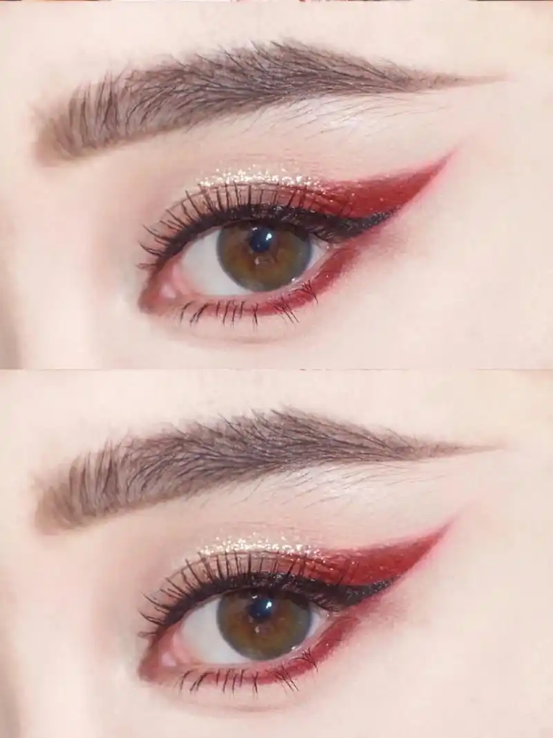 杨幂狐妖小红娘仿妆 ,酒红色魅惑感狐系妆  大幂幂狐妖小红娘真是小