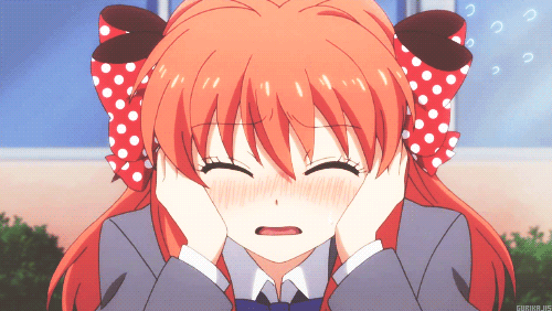 月刊少女野崎君gif害羞gif捂脸gif冒汗gif