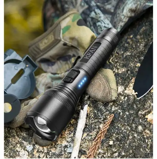 防身电捧小型家用战术防身户外超亮手电筒强光远射充电军专用耐用应急