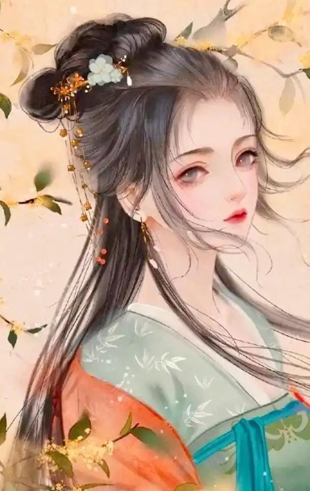 古风少女壁纸,你是人间四月天,笑容温暖了我整个春天