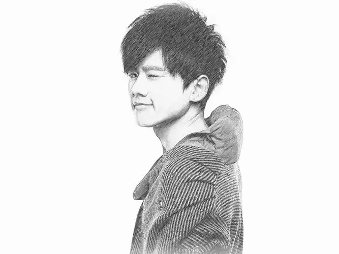 张杰素描效果