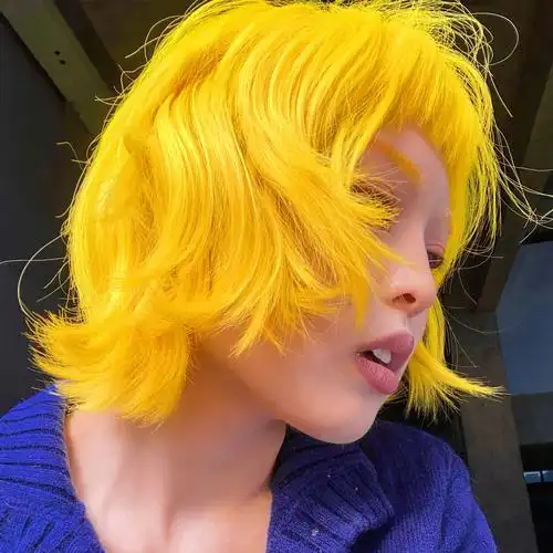 柠檬黄发色分享