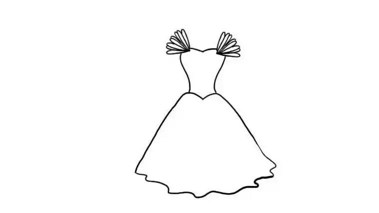 服装设计婚纱设计手稿-婚纱礼服设计-服装设计手绘人物婚纱简笔画简笔