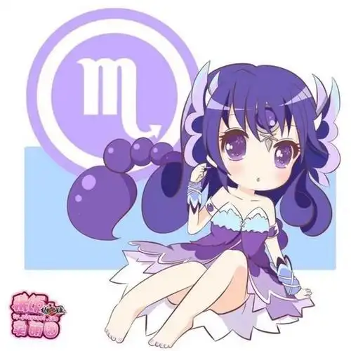 十二星座q版动漫少女系列