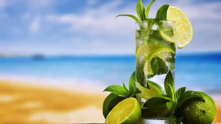 壁纸 鸡尾酒,酸橙,薄荷,饮料,玻璃杯 2880x1800 hd 高清壁纸, 图片