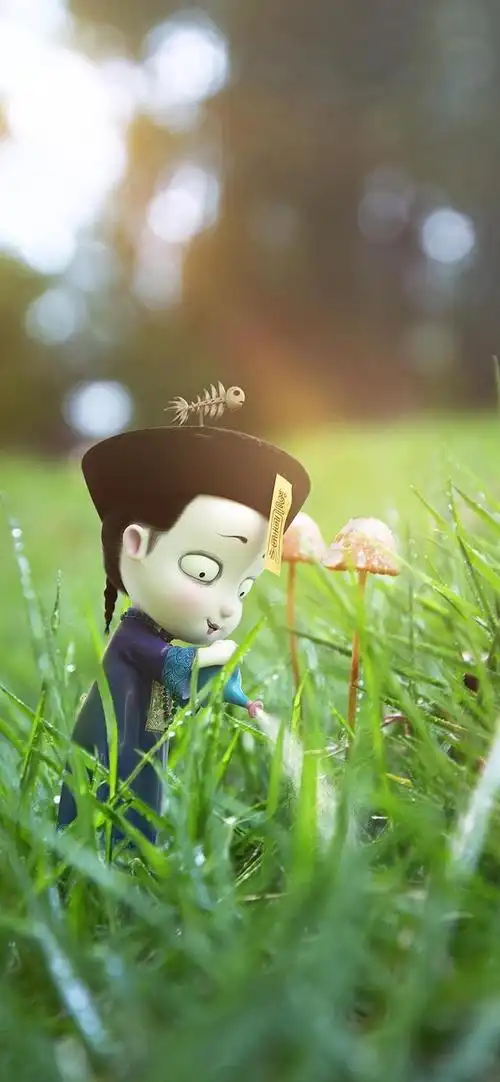 僵小鱼可爱形象手机壁纸