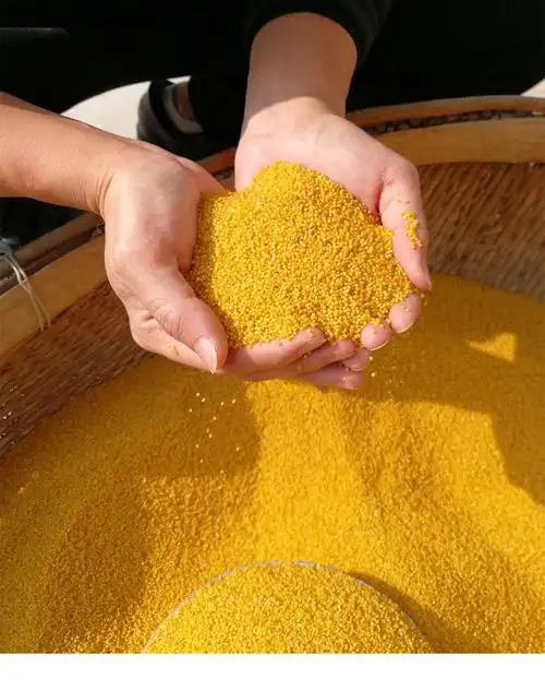 陕北小米黄土妈妈米脂小米布袋黄小米2500g黑小米2500g2020新米