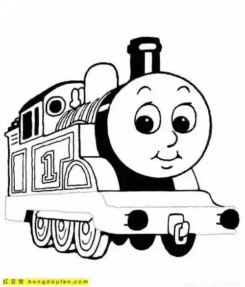 填色游戏,填色画,小火车,幼儿园,幼儿填色,幼儿涂色,打印,托马斯,有趣