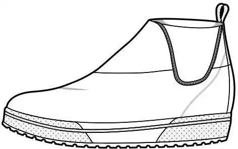 鞋子设计线稿 鞋子设计手绘图 鞋子设计效果图 黑白线稿