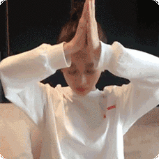 拜托,合掌礼,祈祷,吴谨言的表情包动态gif表情图片 - 找表情上表情家