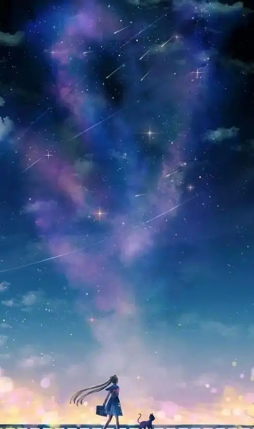 星空壁纸承包少女心哪有什么突然好想你其实就是一直在心里