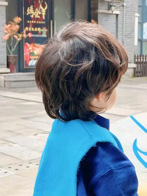 男童发型可爱的小狼尾留起来69