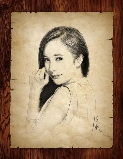 杨幂素描