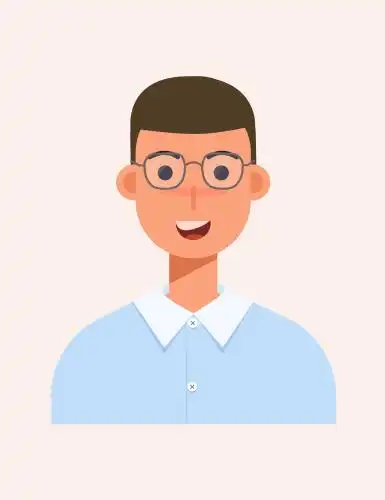 身着正装男士的证件照运营矢量插画素材