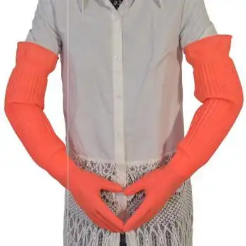 筒橡胶手套 橡胶手套加厚耐磨工作加长长袖防水牛筋工业长筒劳保乳胶