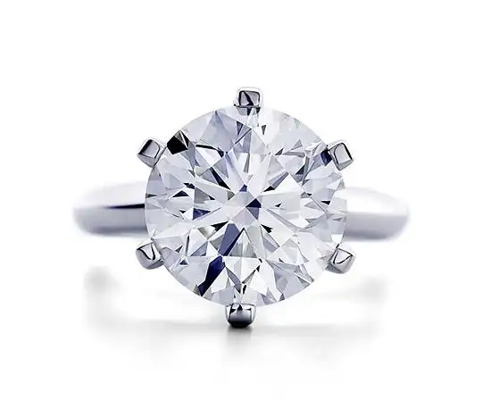 lot 2123 6.83克拉圆钻戒指