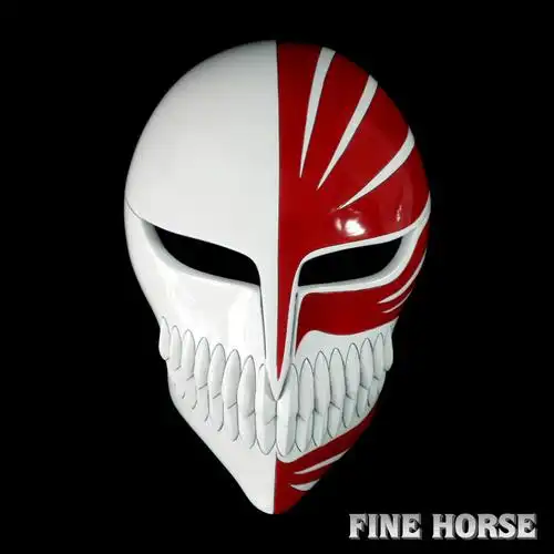 二次元周边死神动漫-死神面具黑崎一护卍解霸气炫酷半边全面面具