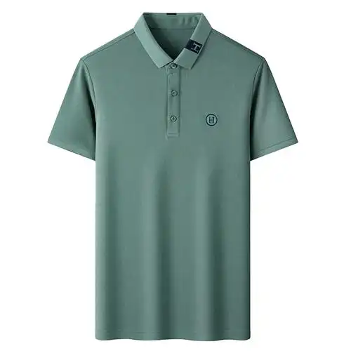 恒源祥夏季男士短袖t恤翻领高端刺绣纯棉polo衫男宽松休闲上衣潮