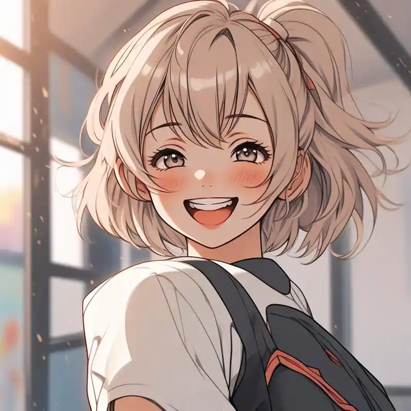 动漫女生治愈系笑容头像99 动漫中的女生,总带着那份纯真与治愈系的