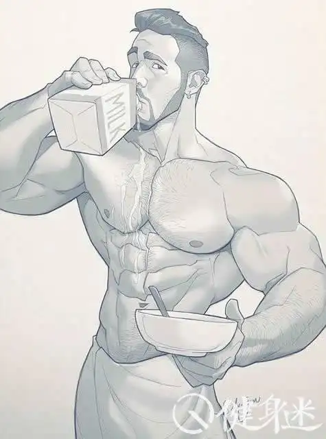 欧美帅哥肌肉男模漫画图手绘动漫肌肉男漫画