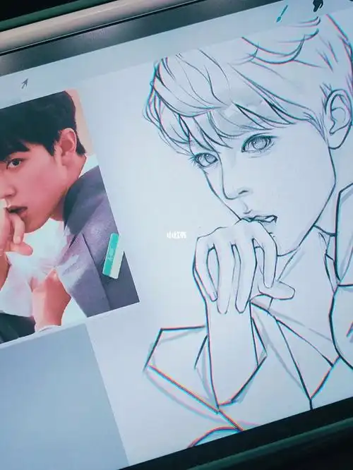 procreate绘画  #画画的日常  #肖战  #线稿  #肖战