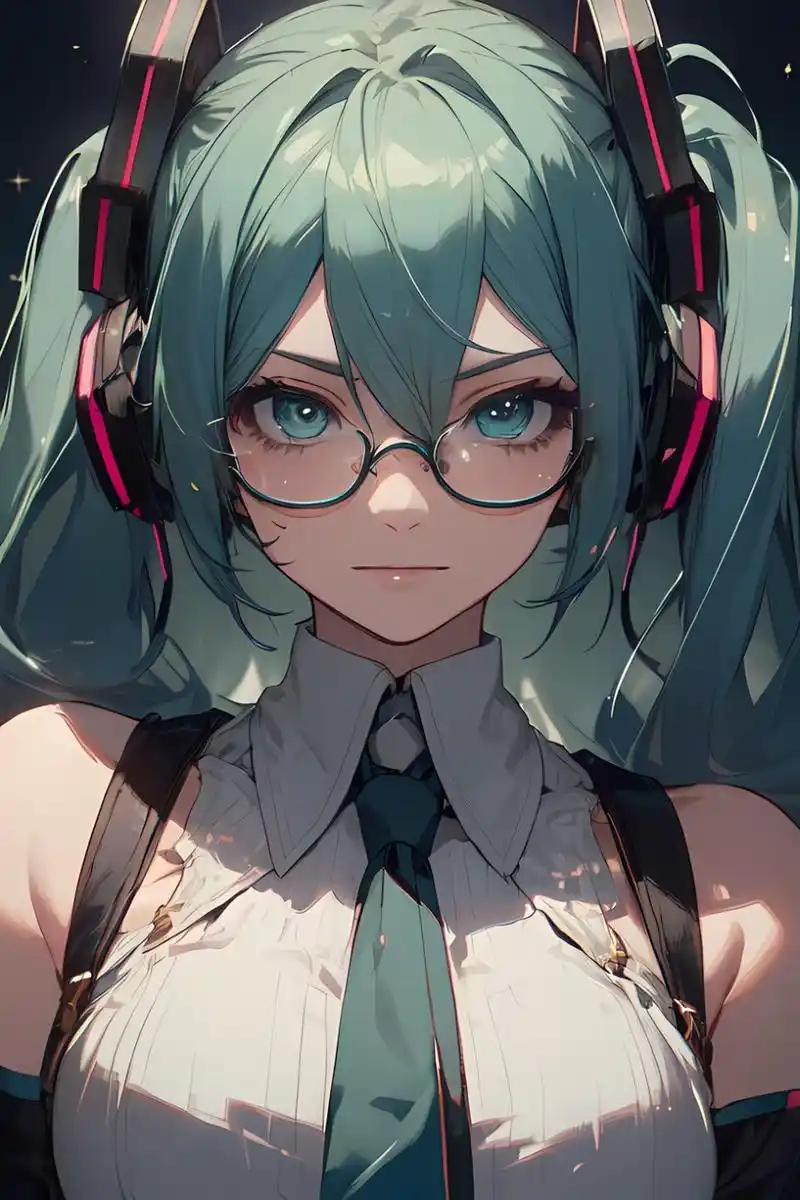 戴眼镜的可爱女孩子 #二次元美图